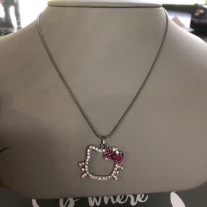 CUTE Rhinestone Hello Kitty necklace